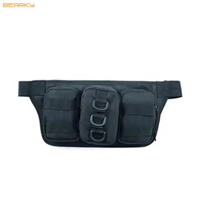  Tactical MOLLE-Compatible Waist Bag with Multi-Pocket Design